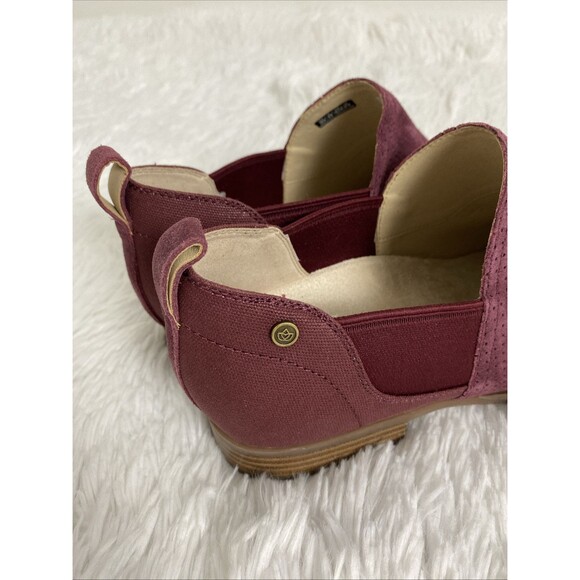 Spenco Orthopedic Suede Shoes Women’s Size US 10B Total Support Foot Wear Wine - Picture 6 of 13